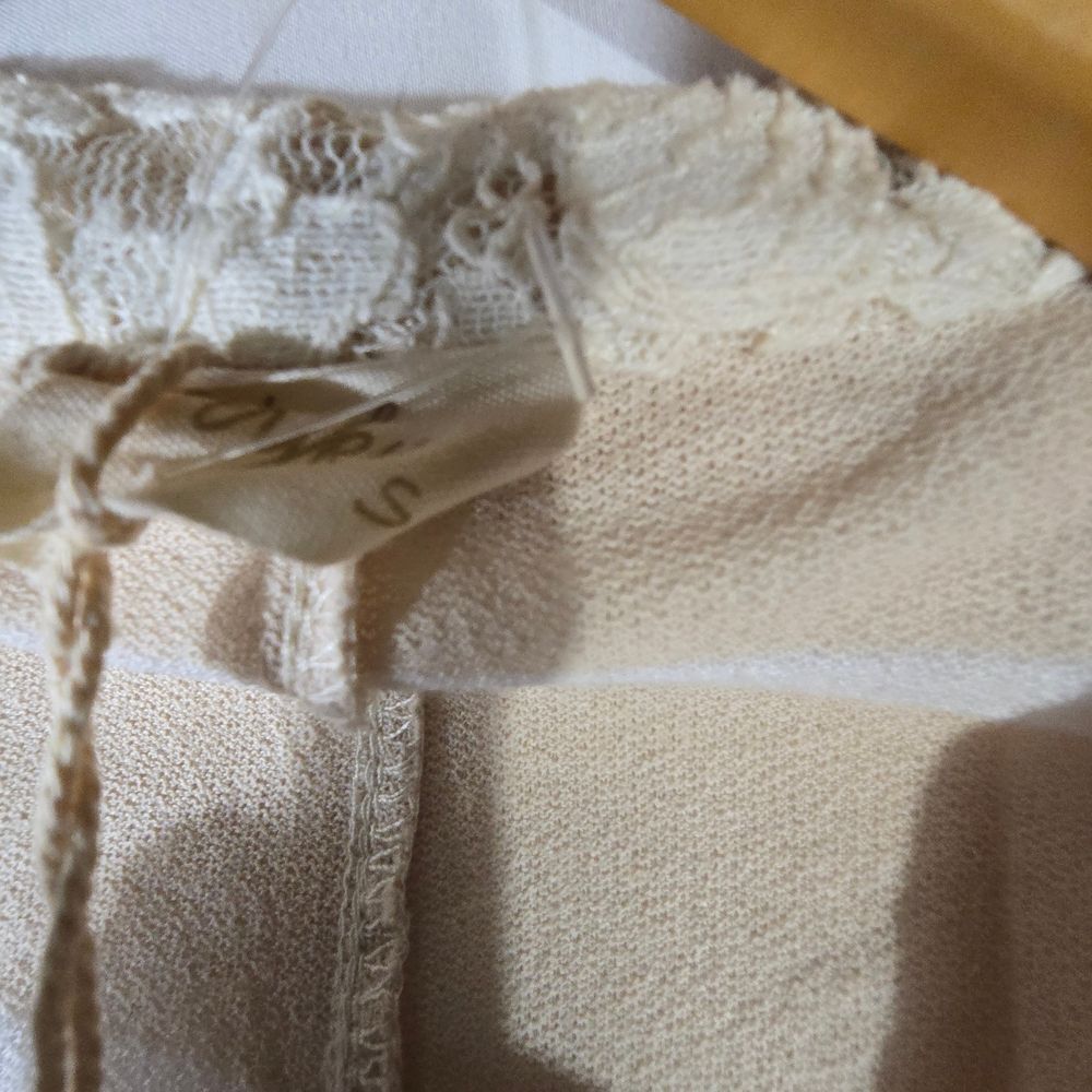 Chic Beige Striped Women's Robe - Picture 7 of 10
